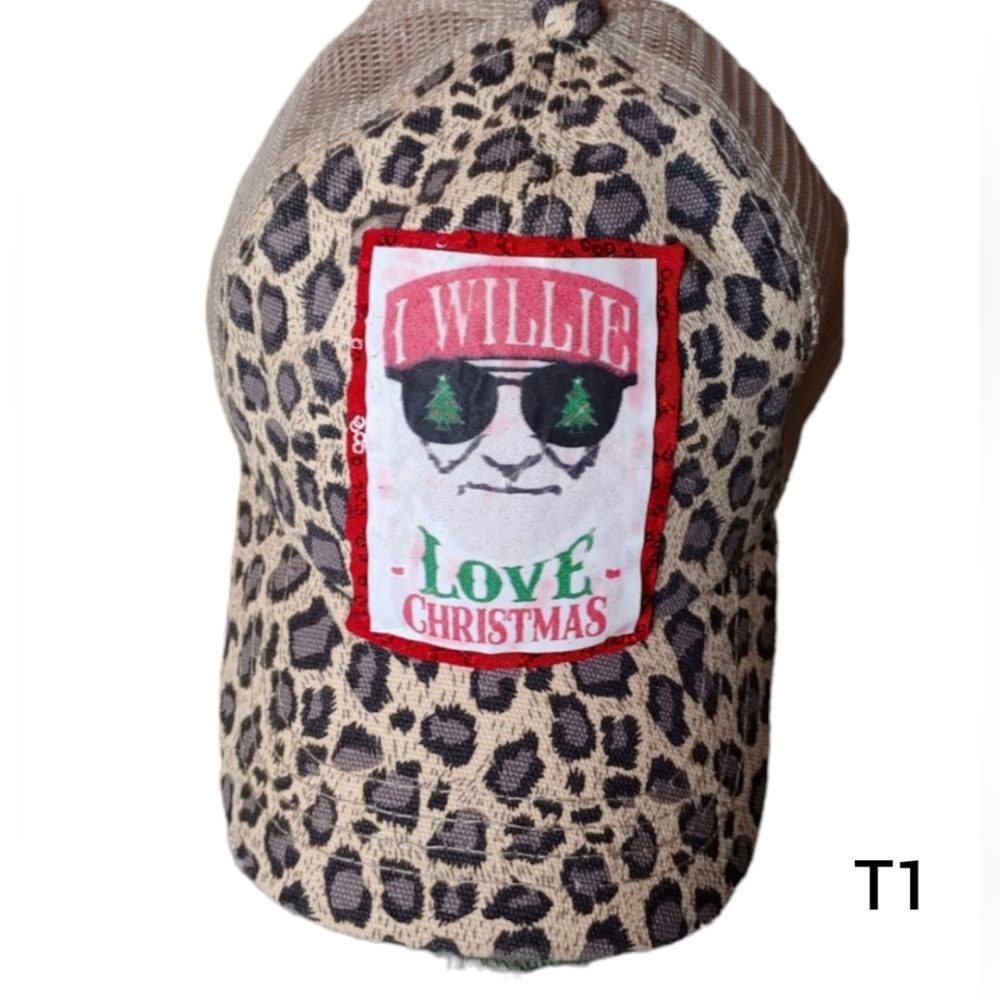 Willie Nelson Ball Cap I Willie Love Christmas